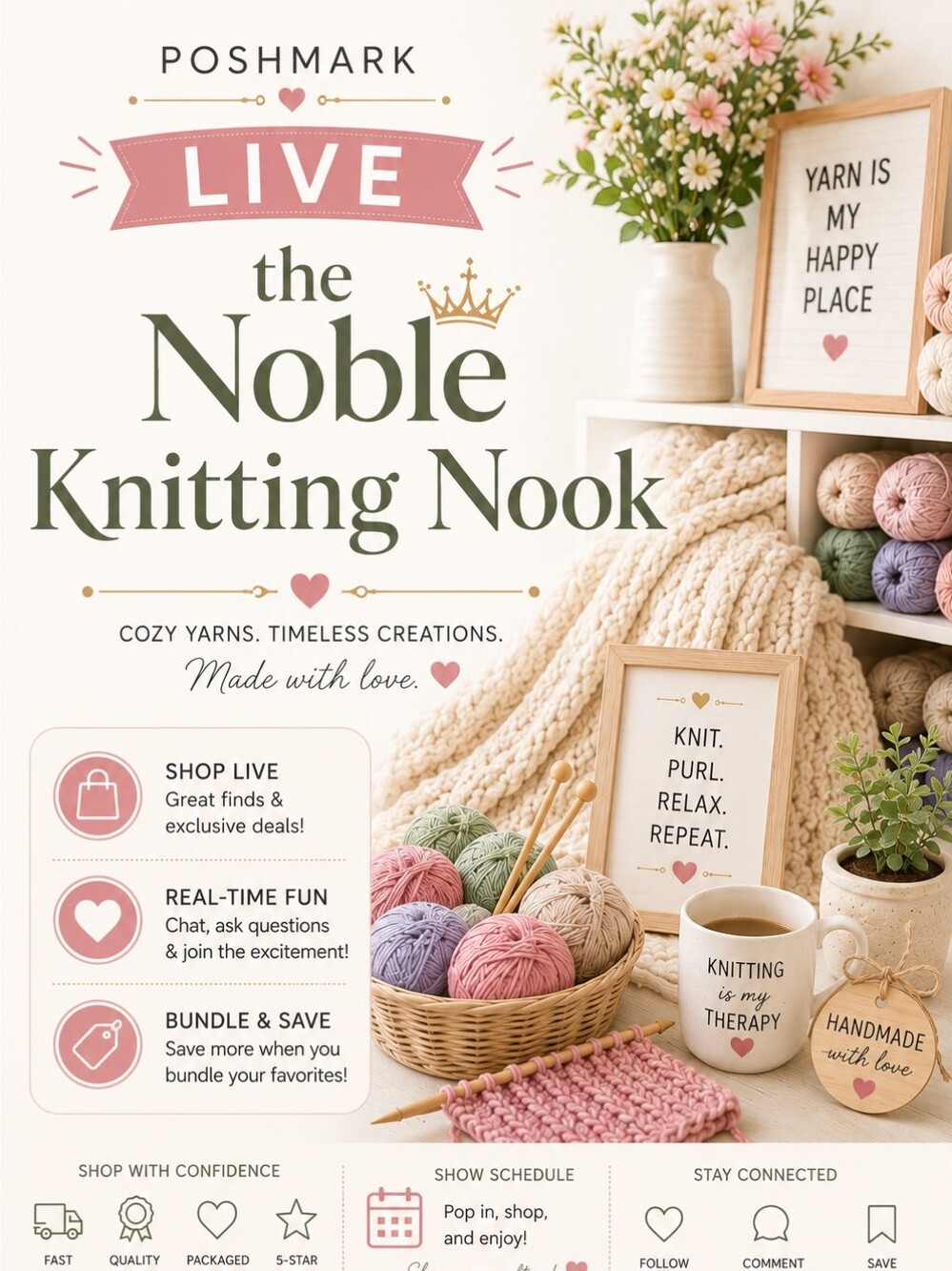 Live Flyer The Noble Knitting Nook